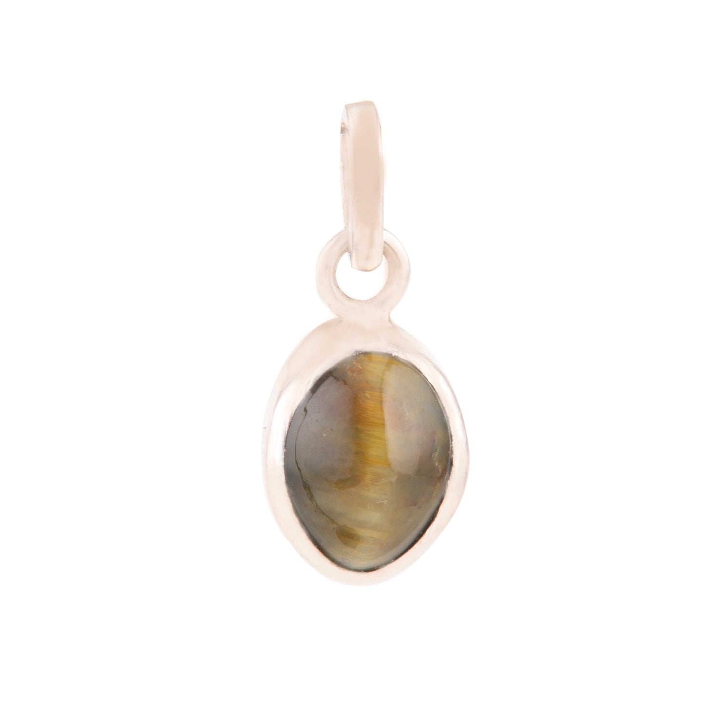 Cats Eye Pendant in 925 Silver | Natural & Certified | Unisex Both for Men & Women