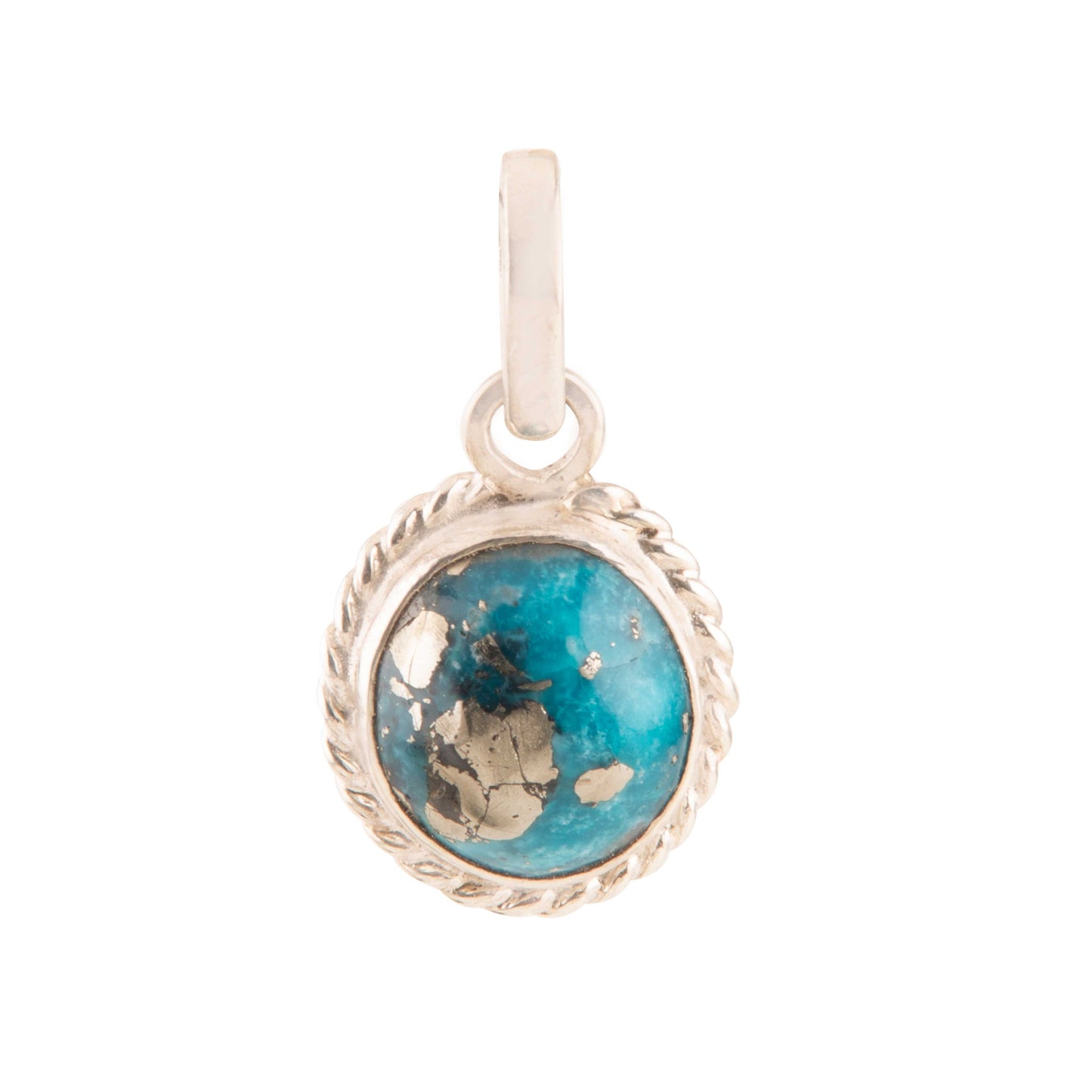 Turquoise (Firoza) Pendant in 925 Silver 7.4 Carat | Natural & Certified | Unisex Both for Men & Women
