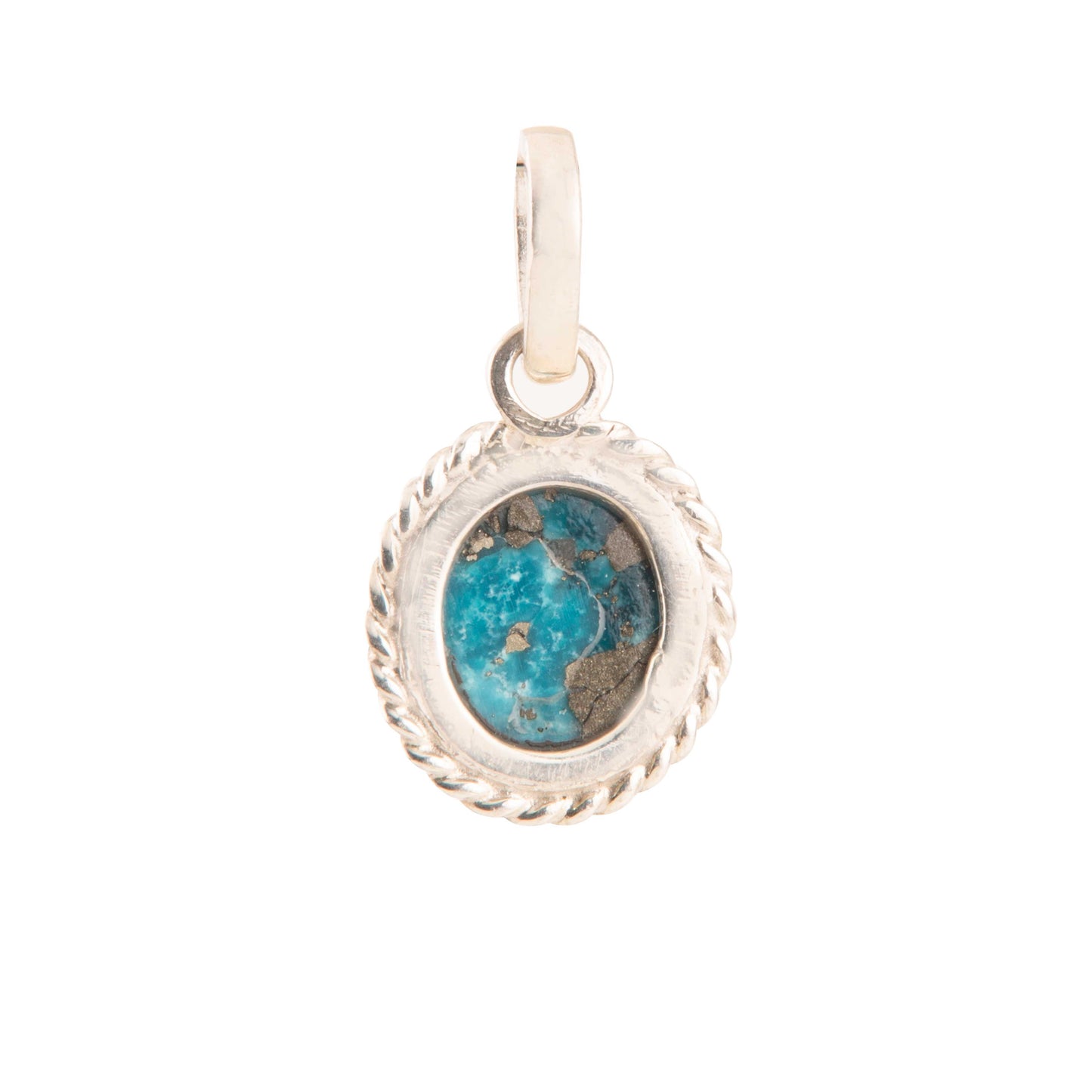 Turquoise (Firoza) Pendant in 925 Silver 7.4 Carat | Natural & Certified | Unisex Both for Men & Women