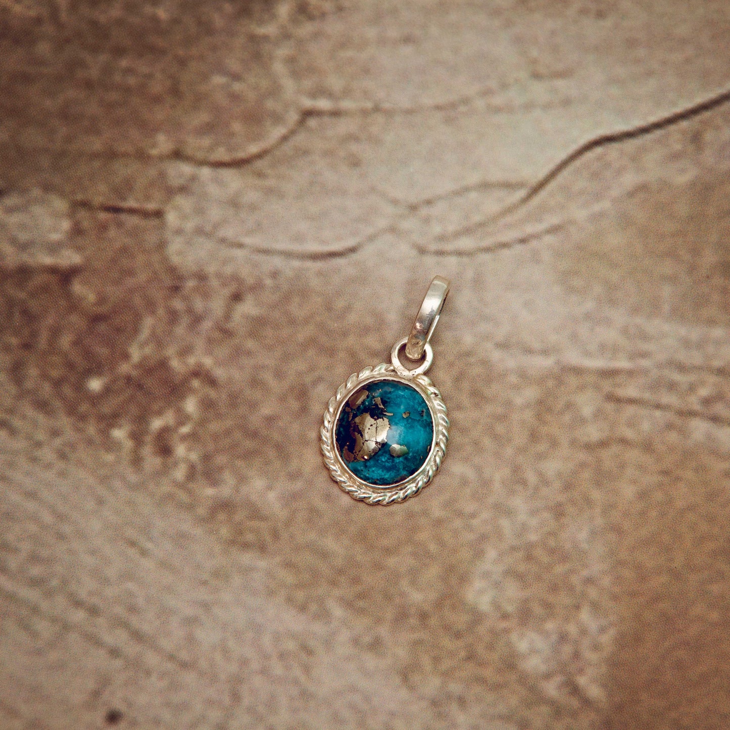 Turquoise (Firoza) Pendant in 925 Silver 7.4 Carat | Natural & Certified | Unisex Both for Men & Women