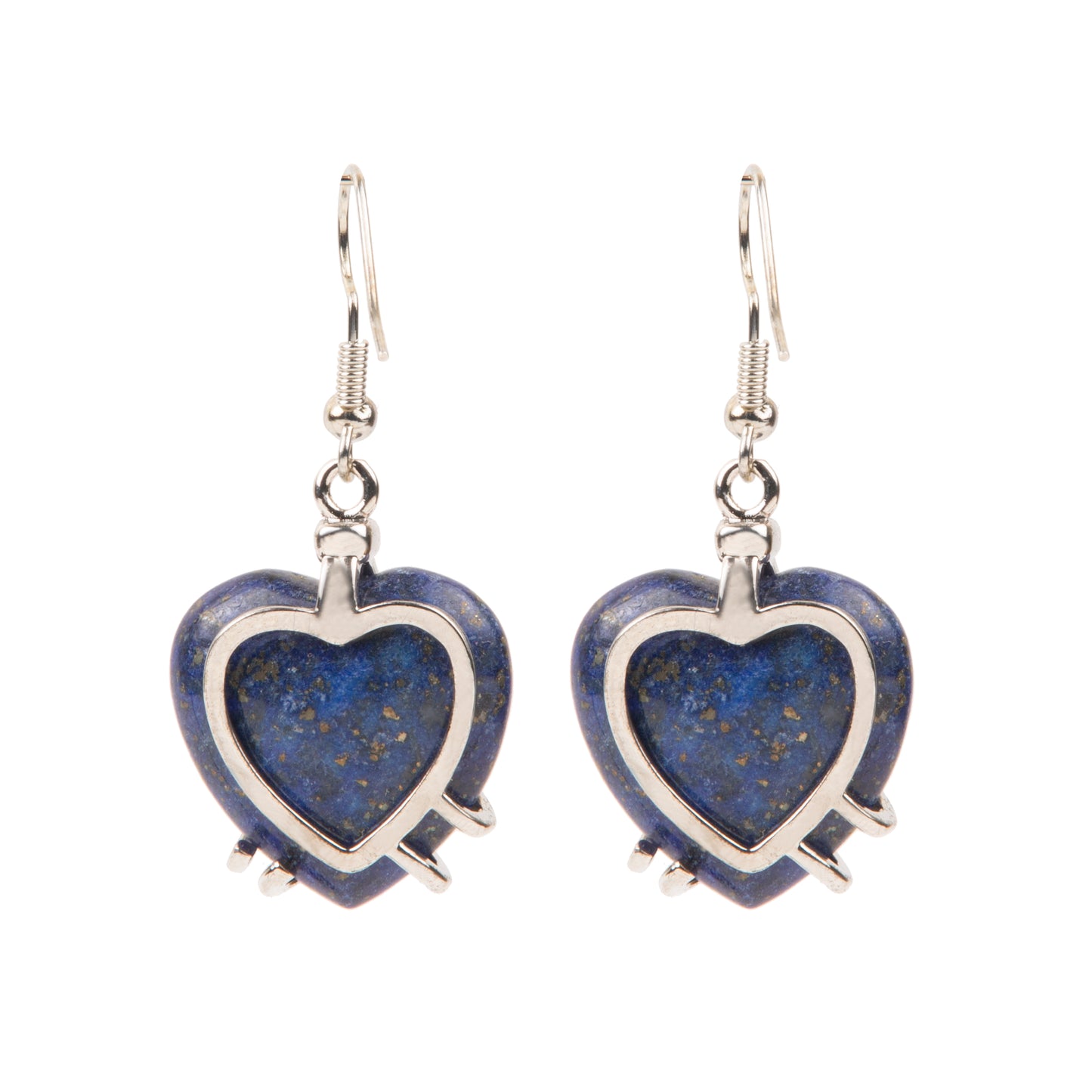 Natural Lapis Lazulli Crystal earring in metal For Women