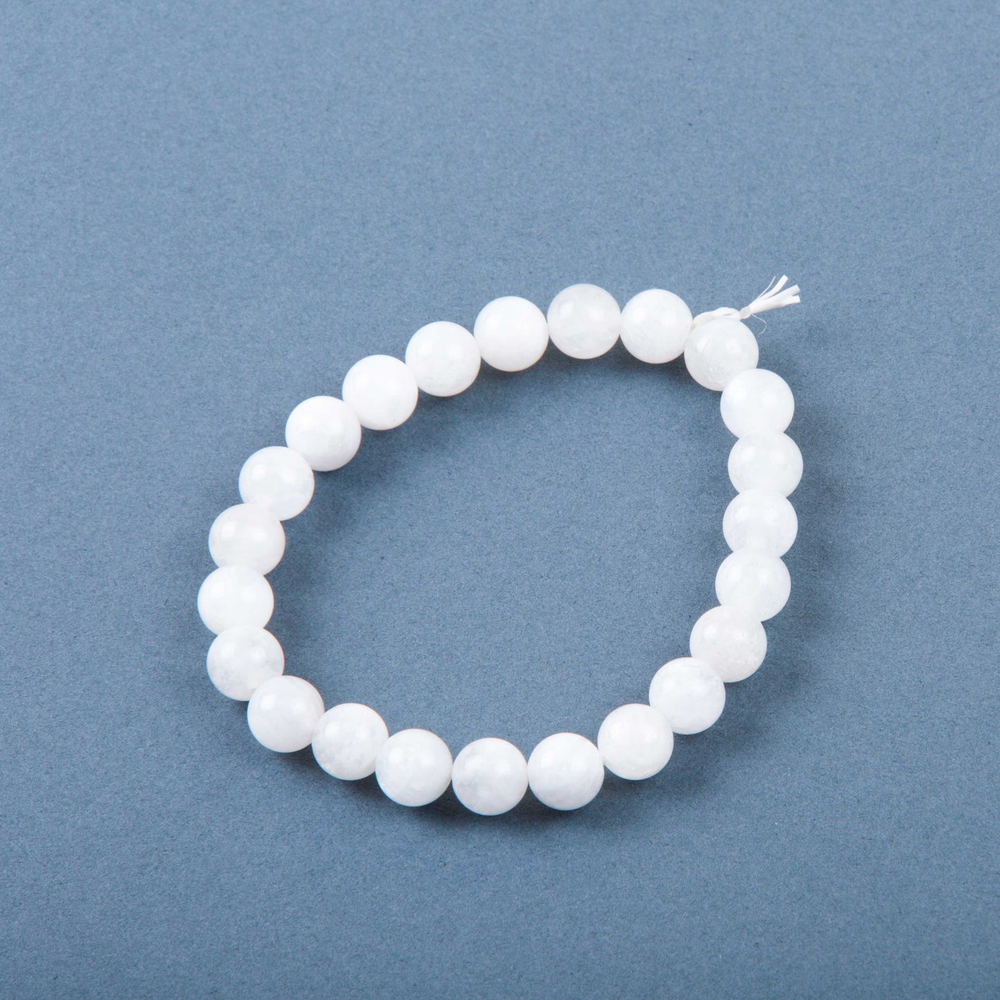 Natural Moonstone 8 mm Beads in stretchable Bracelet for Men and Women